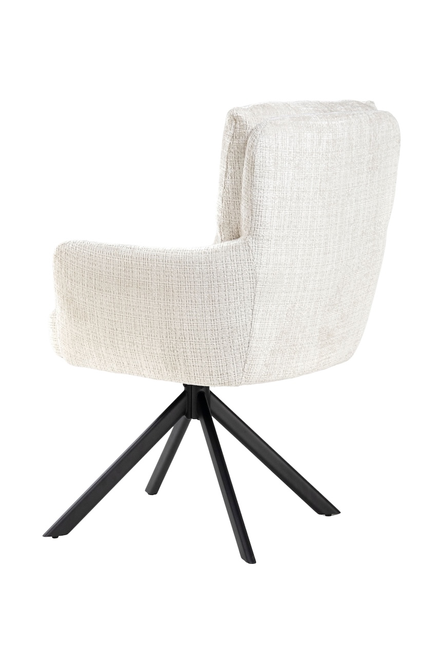 Drehstuhl „Sierra“ beige Wippfunktion Federkern – Bild 4