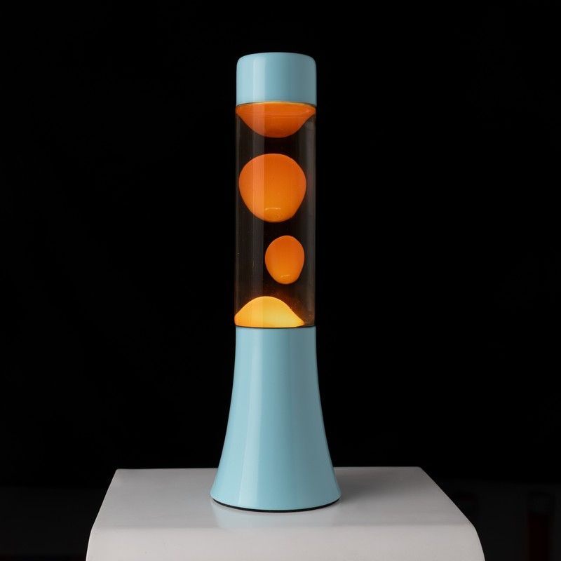 Lava Lampe „Lotti“ blau orange – Bild 2