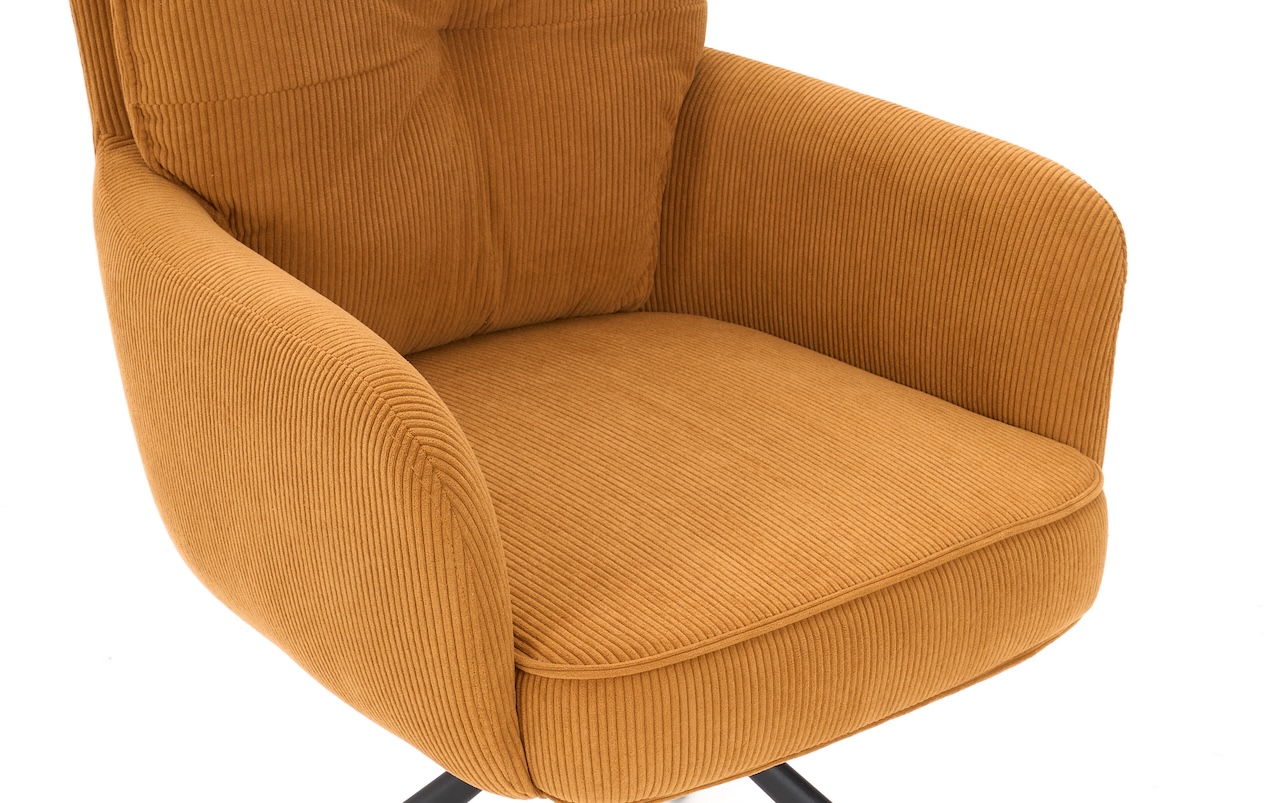 Drehstuhl „Pauli“ Cord apricot – Bild 5