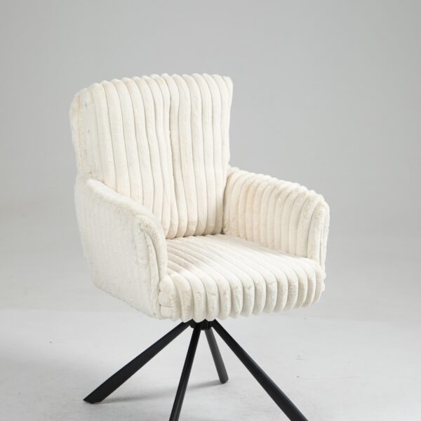 Drehstuhl „Elbe“ Kuschelcord creme