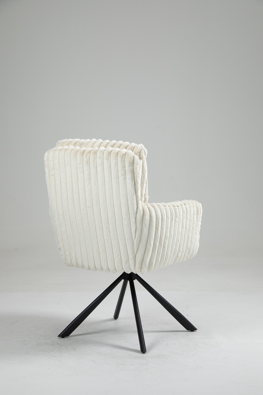 Drehstuhl „Elbe“ Kuschelcord creme – Bild 4