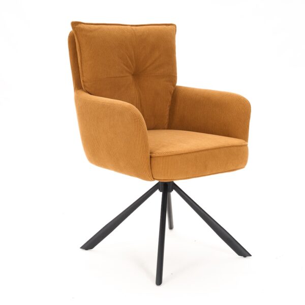 Drehstuhl „Pauli“ Cord apricot