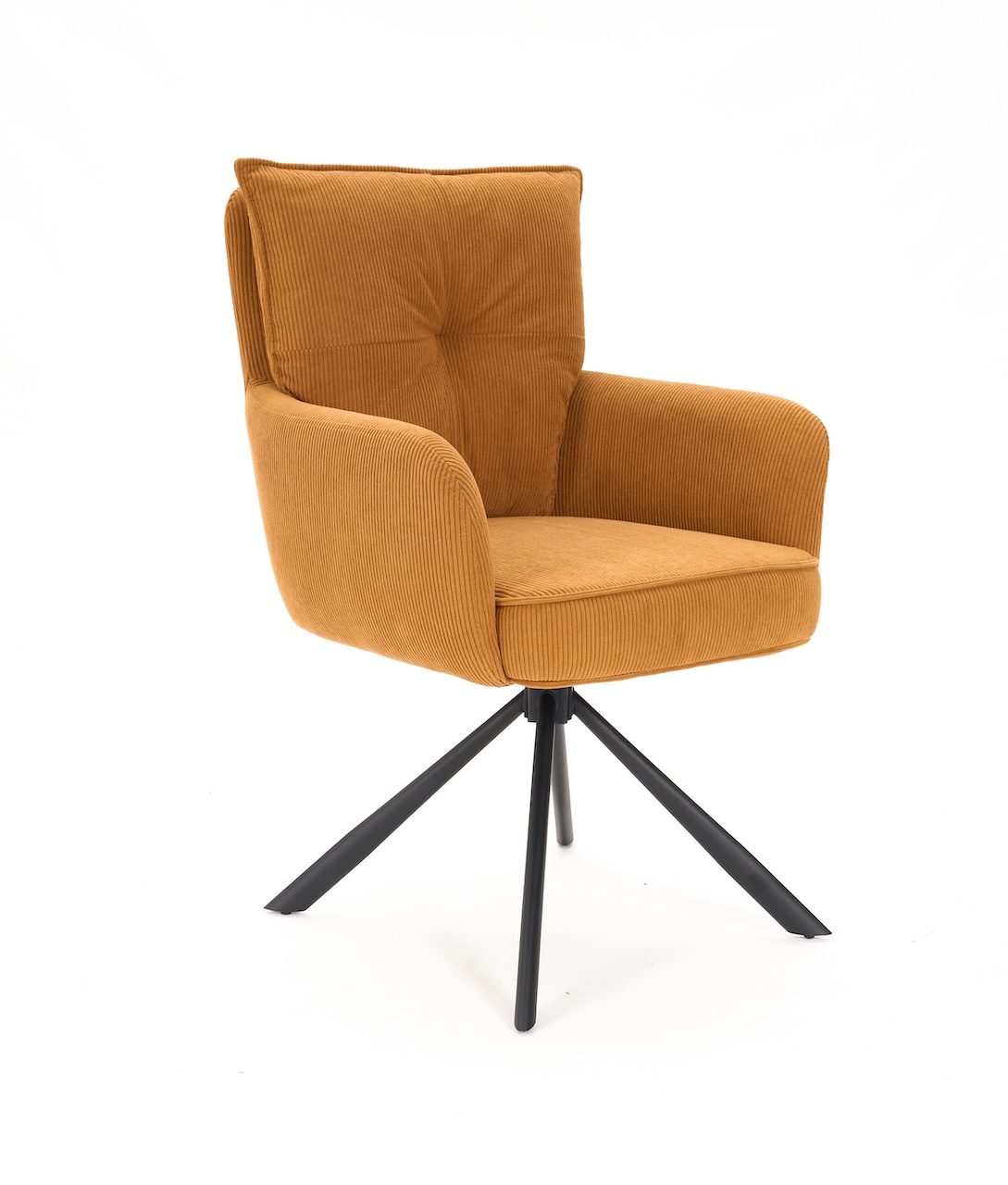 Drehstuhl „Pauli“ Cord apricot – Bild 2